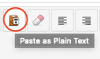 paste as plain text
