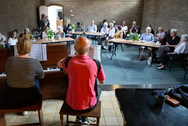 Koffie met muziek in Boiemeer